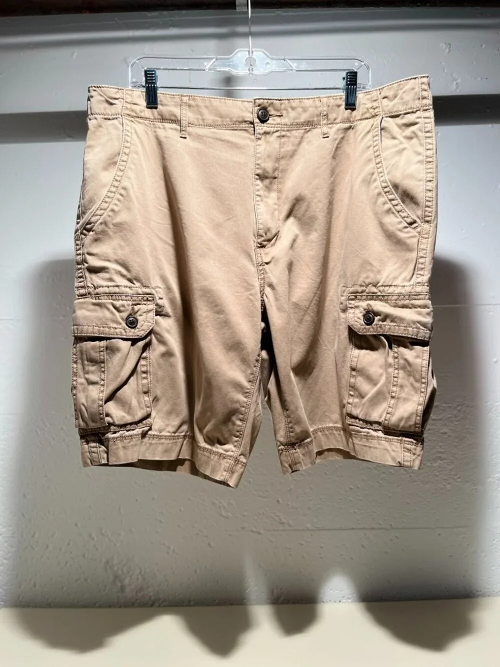 Arizona Jeans Men's Vintage Khaki Cargo Shorts